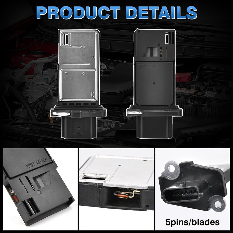 TOP-MAX Mass Air Flow Sensor Meter MAF 22680-7S000 Replacement for Nissan Infiniti Altima Armada Sentra 350Z 370Z Cube Frontier GT-R Titan Murano Maxima Pathfinder Rogue Quest Titan Versa - Image 3